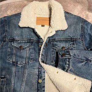 LUCKY Brand Sherpa Lined Denim Jacket